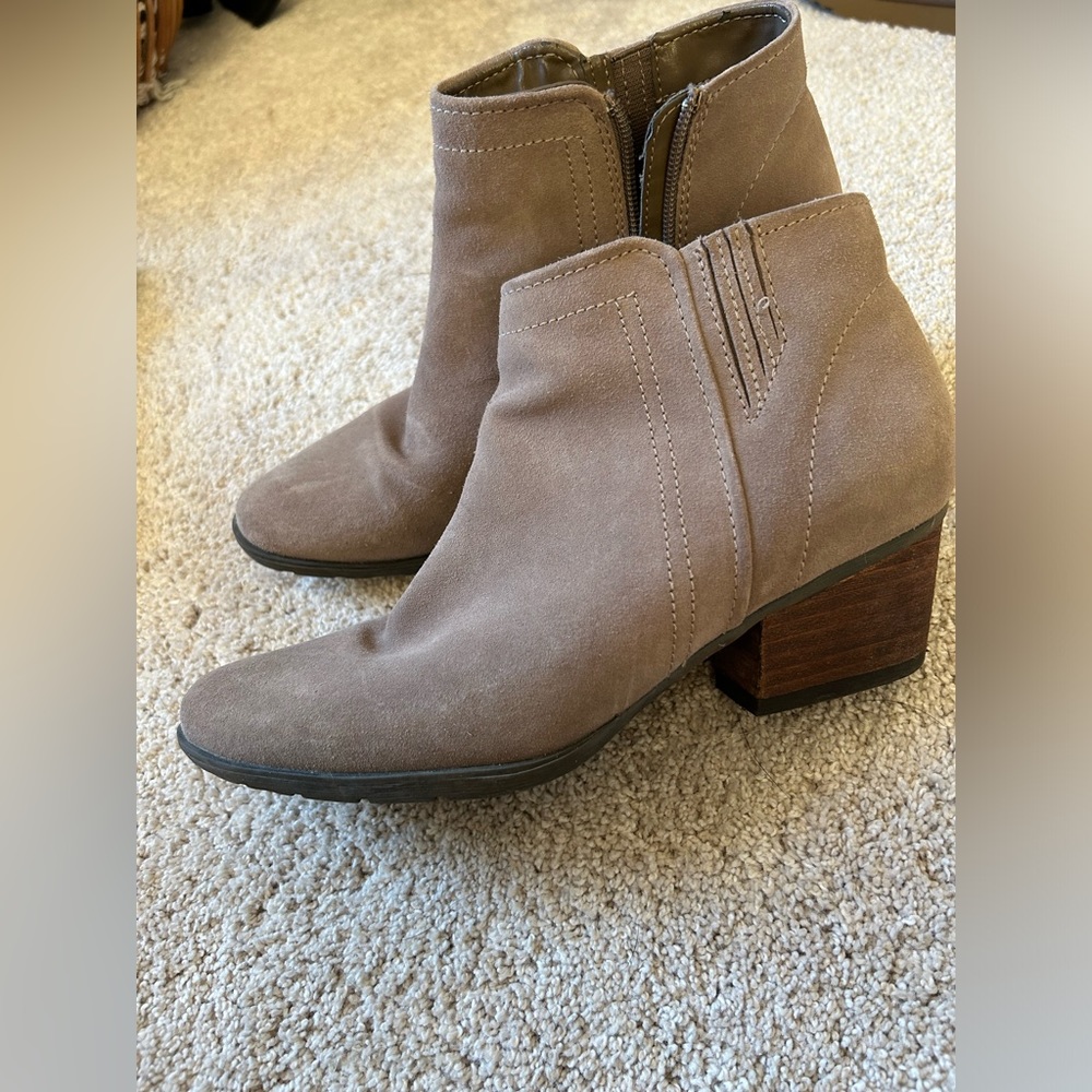 Blondo Suede Ankle Boots, Size 8